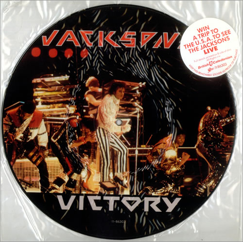 The Jackson Five Victory - Stickered UK picture disc LP (vinyl